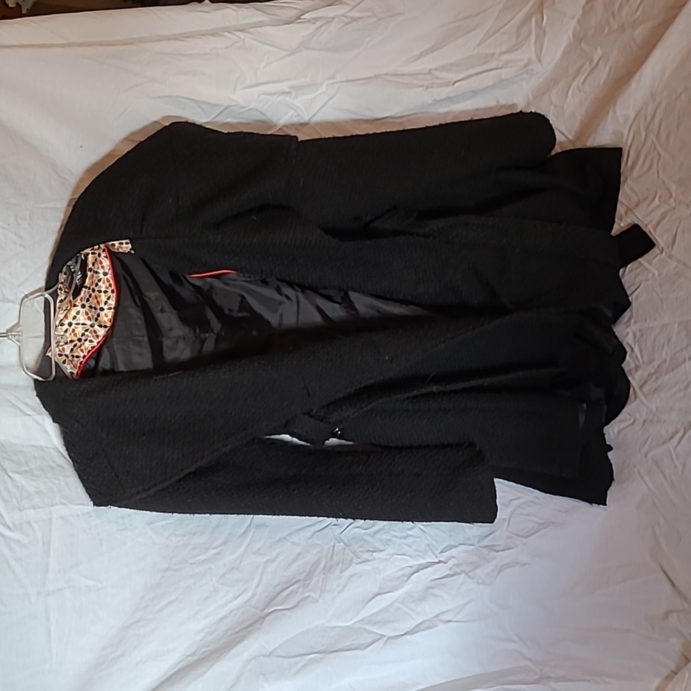 Steve Madden belted skirted hooded pea coat
